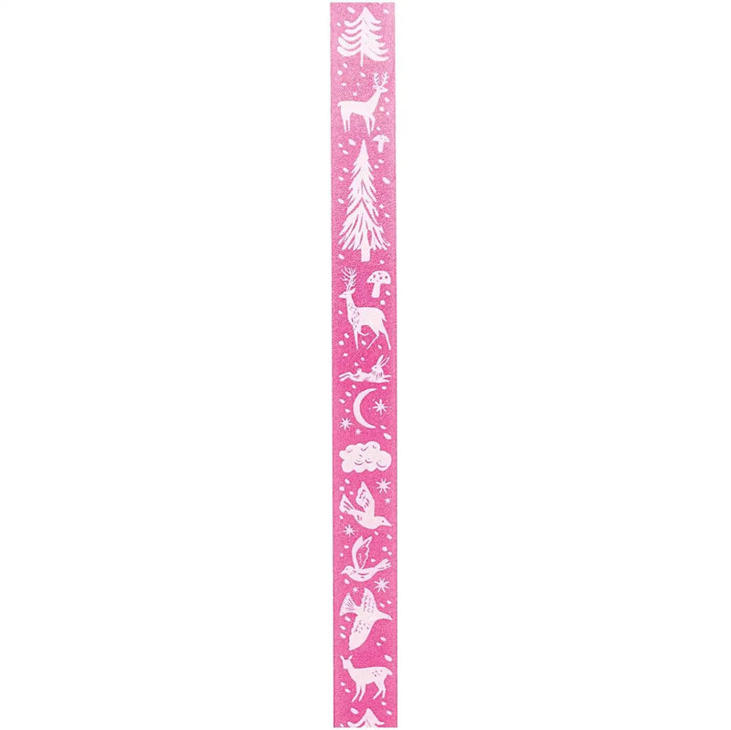 Paper-Poetry-Tape-Nostalgic-Christmas-pink1_5cm-10m-Produktansicht-Streifen-Aufgeklebt
