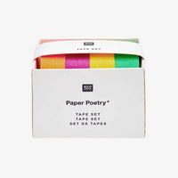 Paper-Poetry-Tape-Set4-Neon-klassisch-15mm-10m-washi-Tape-alle-Neon-Tapes-in-Verpackung