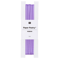 Paper Poetry / Geschenkband / Lesezeichenband / Satinband 3mm x 3m / lila