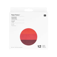 Paper Poetry / Seidenpapier / Rot Mix / 50x70cm/ 12 Bögen