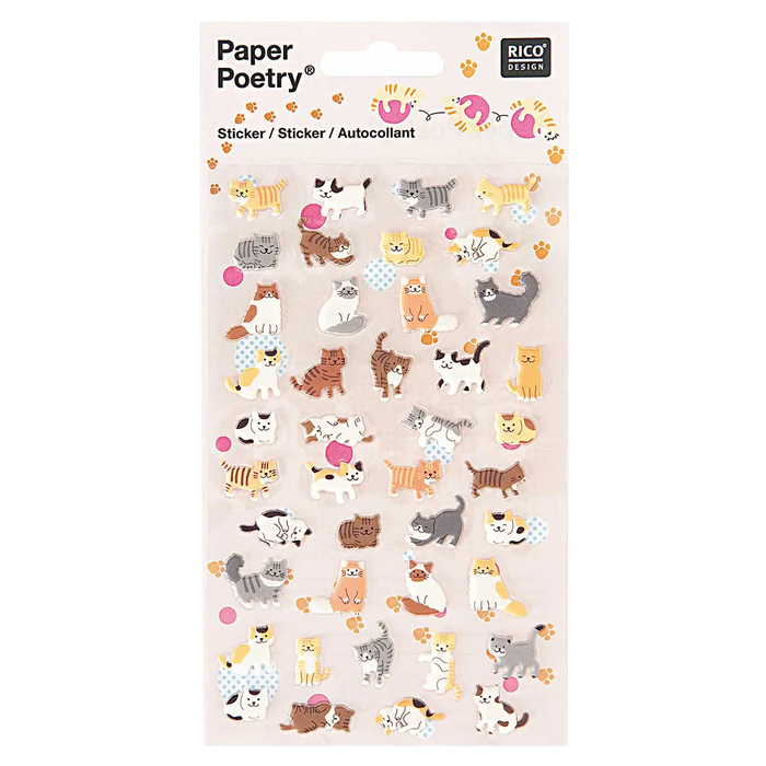 Paper Poetry  / Sticker Katzen