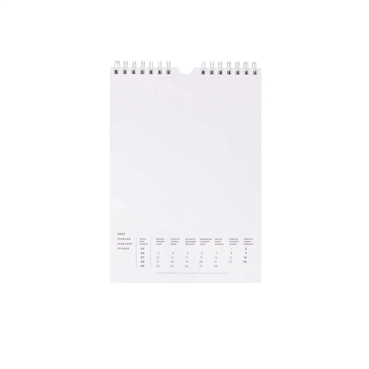 Paper Poetry / Kalender 2025 /  creme