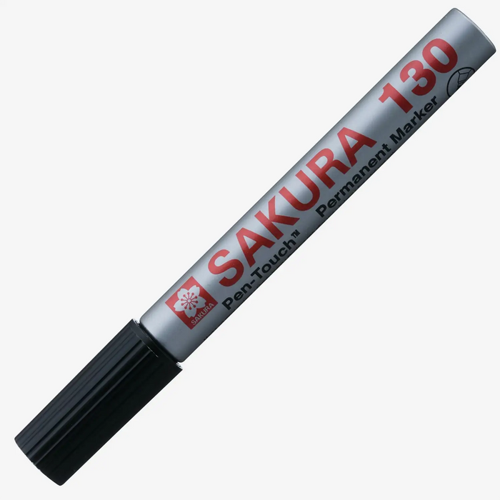 Pen-Touch-permanent-Marker-Strichfarbe-schwarz-130Serie-1_2mm-Strichstaerke-mit-KAppe-Produktansicht