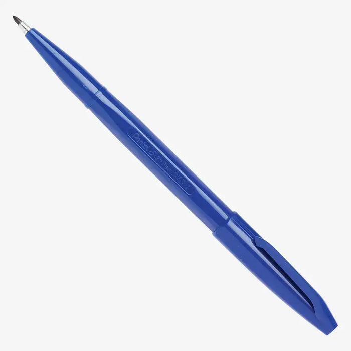 Pentel-Sign-Pen-Brush-SES15C-A-blau-Stift-offen-mit-kappe