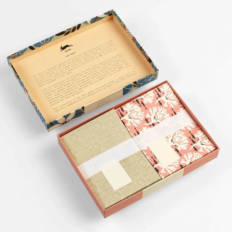 Briefpapier Set / Art-Déco-Korrespondenzset