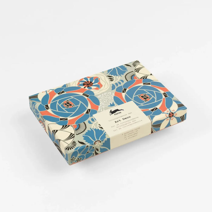 Briefpapier Set / Art-Déco-Korrespondenzset