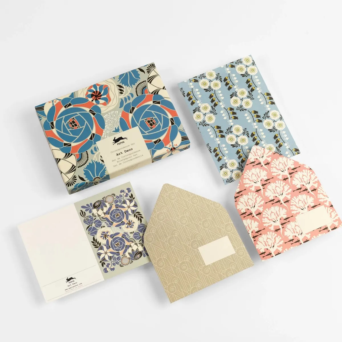 Briefpapier Set / Art-Déco-Korrespondenzset