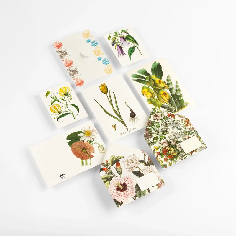Briefpapier Set / Blumen-Korrespondenzset