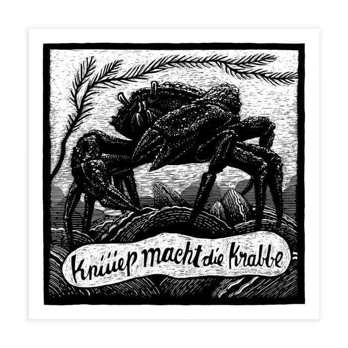 Tierbilder / Krabbe / 23,5 x23,5cm