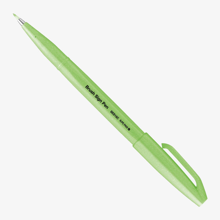 Pentel |Sign Pen Brush | SES15C-FKX | Neon Green