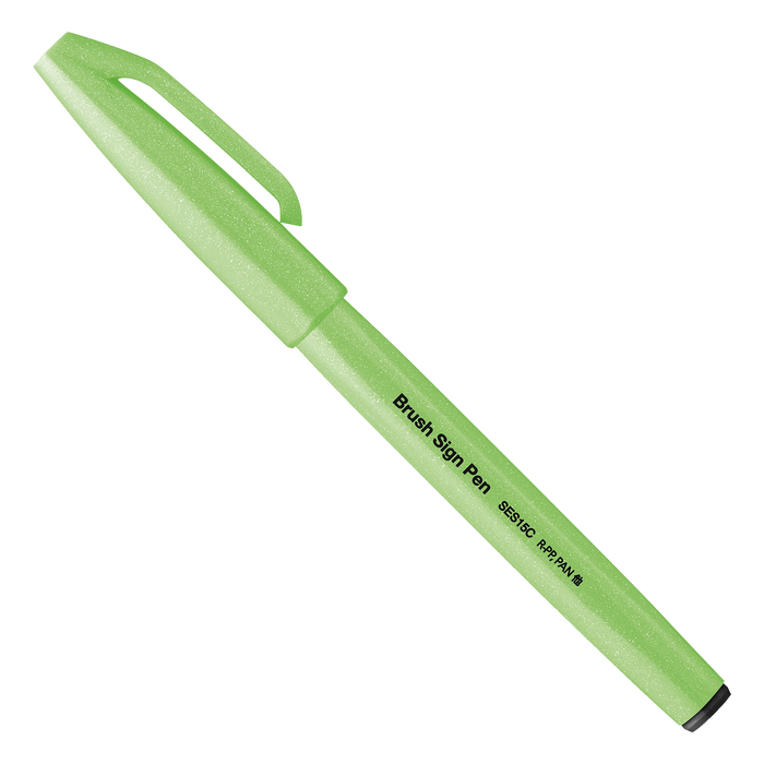 Pinselstift-Brush-Sign-Pen-neon-gruen-SES15C-FKX-geschlossen-mit-Kappe-produktansicht