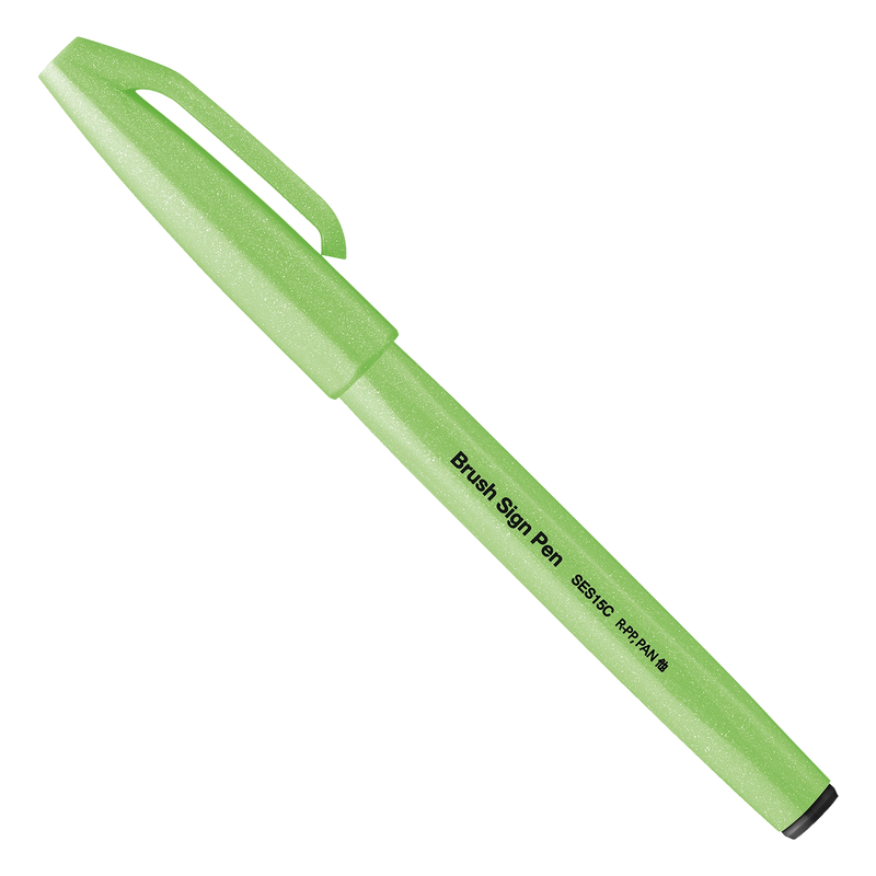 Pinselstift-Brush-Sign-Pen-neon-gruen-SES15C-FKX-geschlossen-mit-Kappe-produktansicht