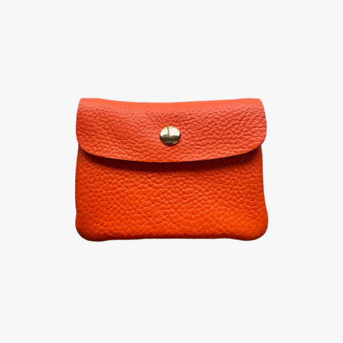 Portemonnaie-Leder-Electro-Rainbow-Muenz-Kartenetui-11x8x2cm-Orange-Produktansicht