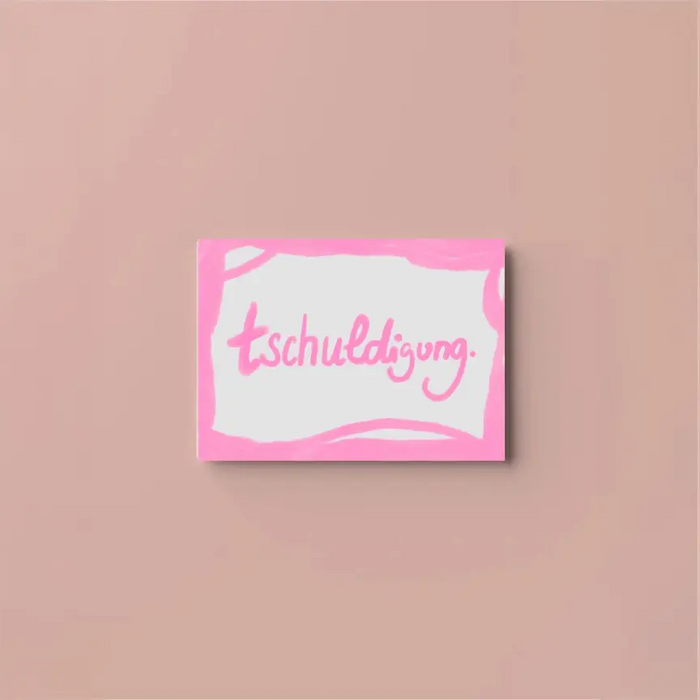 Postkarte / Tschuldigung