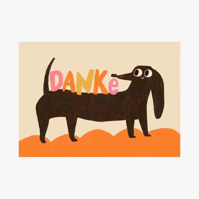 Postkarte-A6-Slinga-41-Danke-Dackel