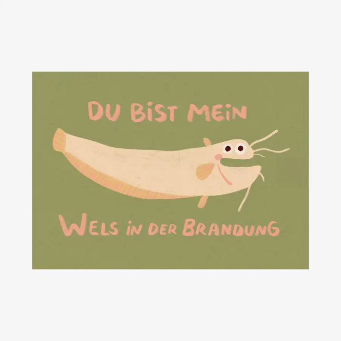 Postkarte-A6-Slinga-98-Wels-in-der-Brandung