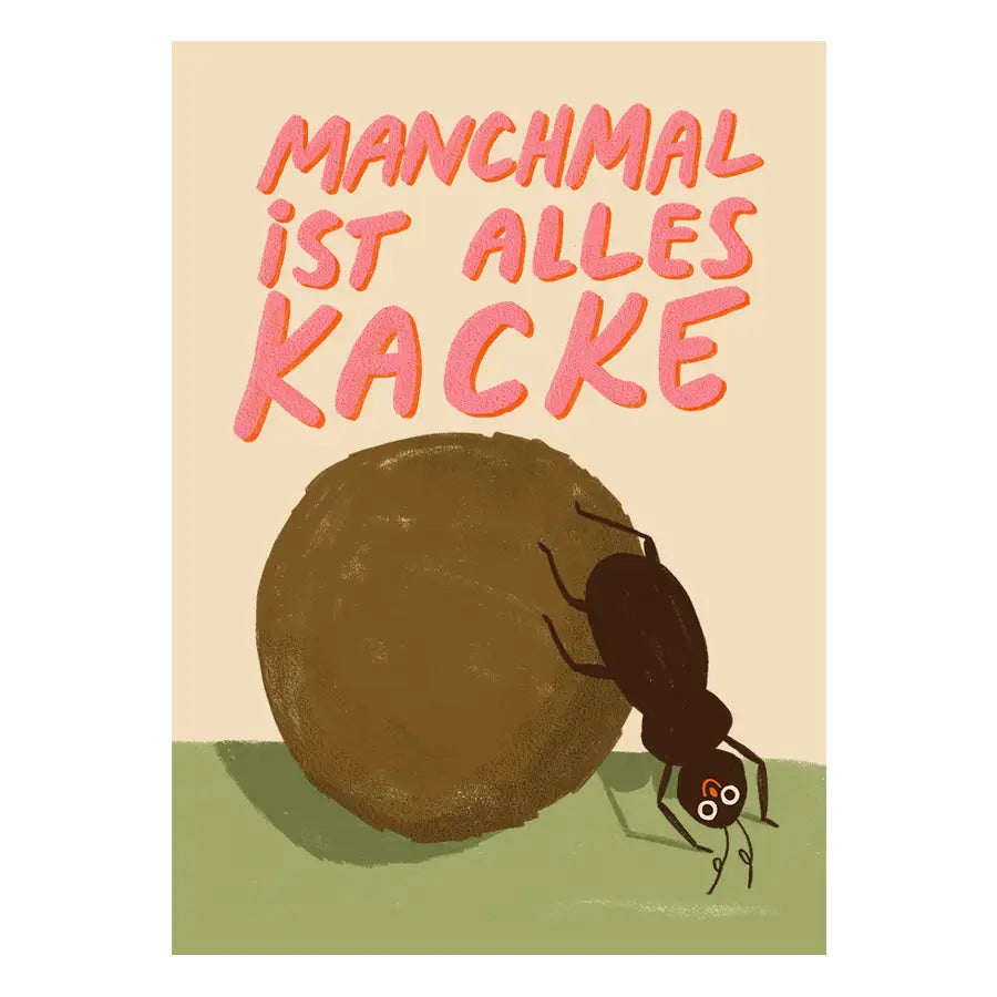 Postkarte / 135 / Alles Kacke