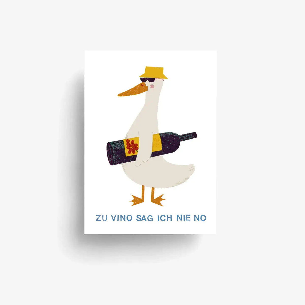 Postkarte / Zu Vino sag ich nie No