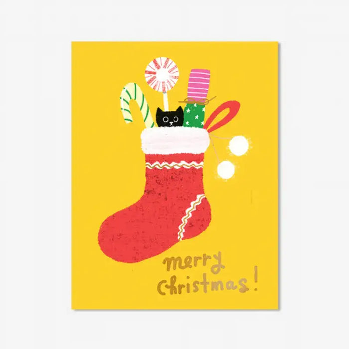 Postkarte-illustriert-von-_Carolyn-_Suzuki_-Draws-Text-Merry_-Christmas_-Format-A6