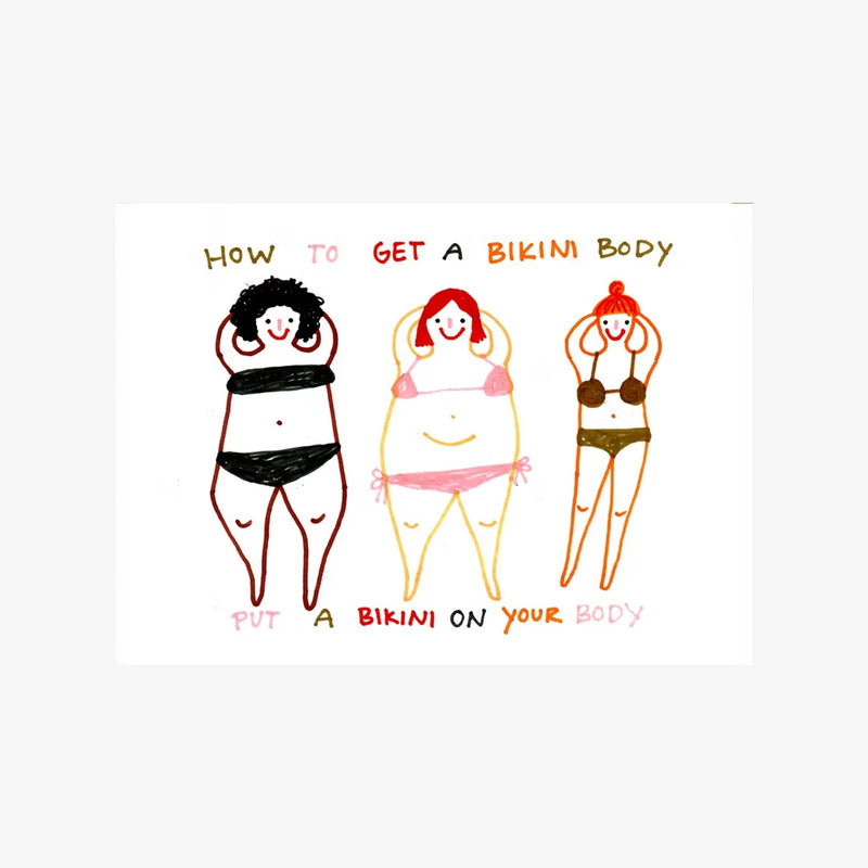 Postkarte / 22 / Bikini Body