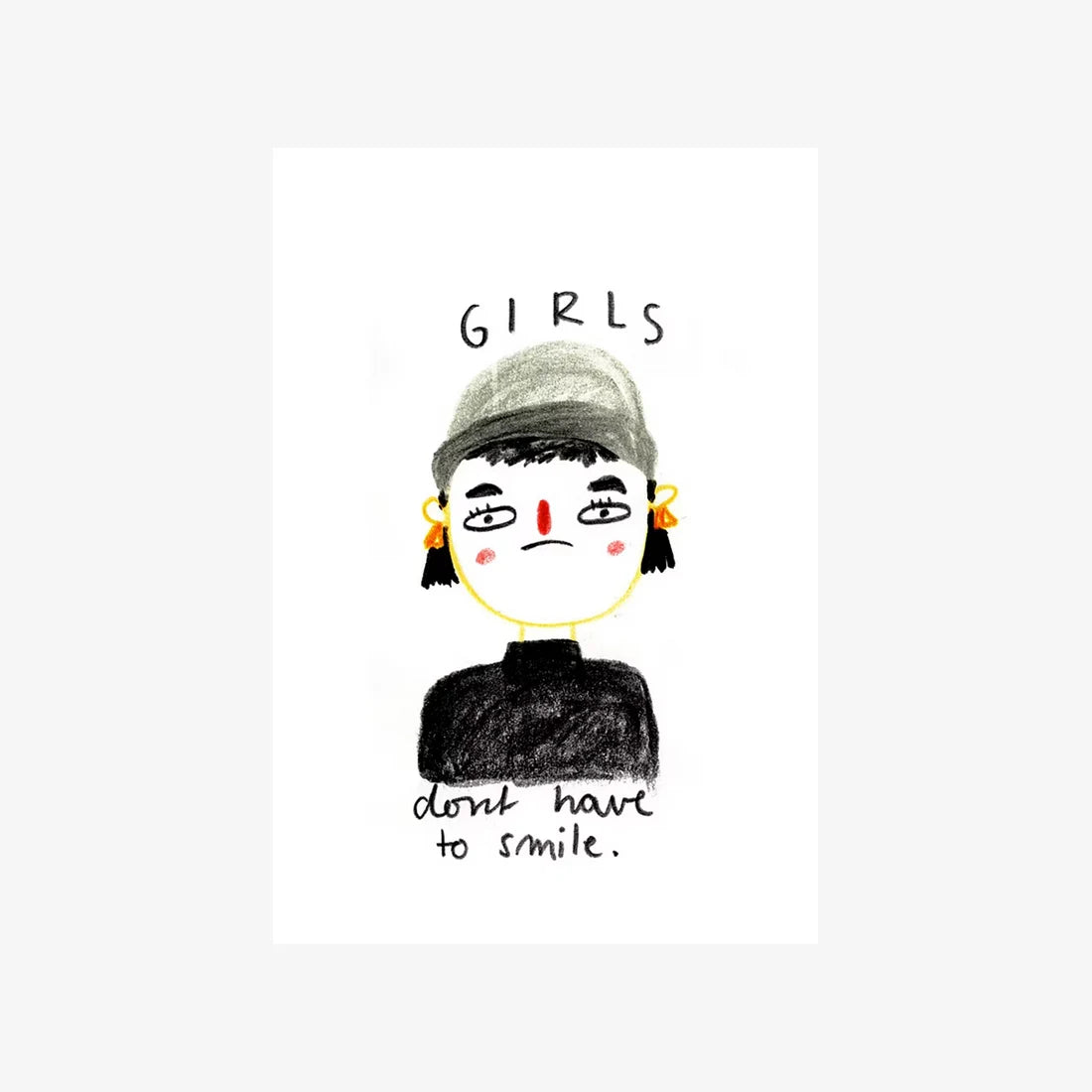 Postkarte / 07 / Girls Don't Have to Smile
