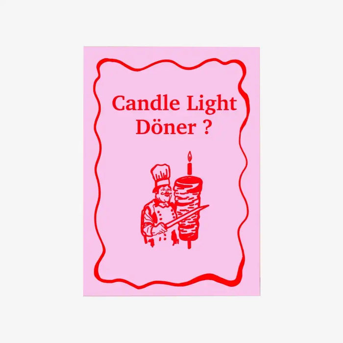 Postkarte-von-Hej-ibiza-Candle-Light-Doener-vorn-Ansicht