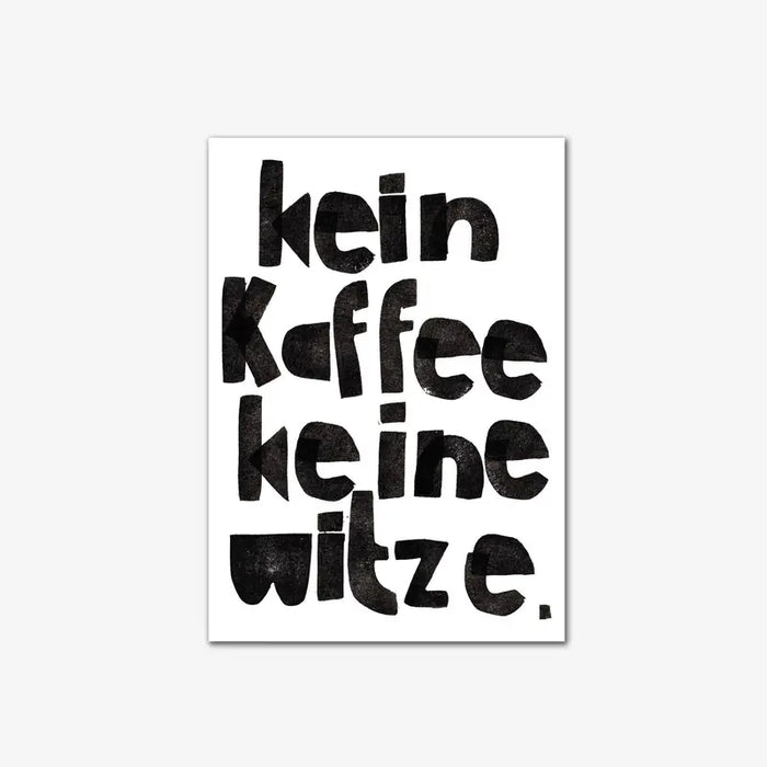 Postkarte / Kein Kaffee