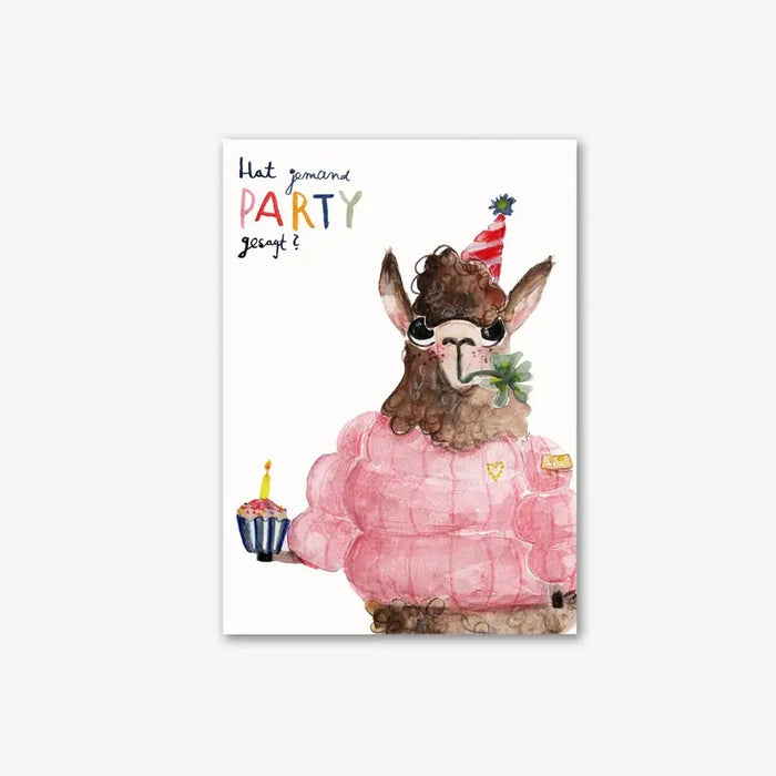 Postkarte / Hat jemand Party gesagt