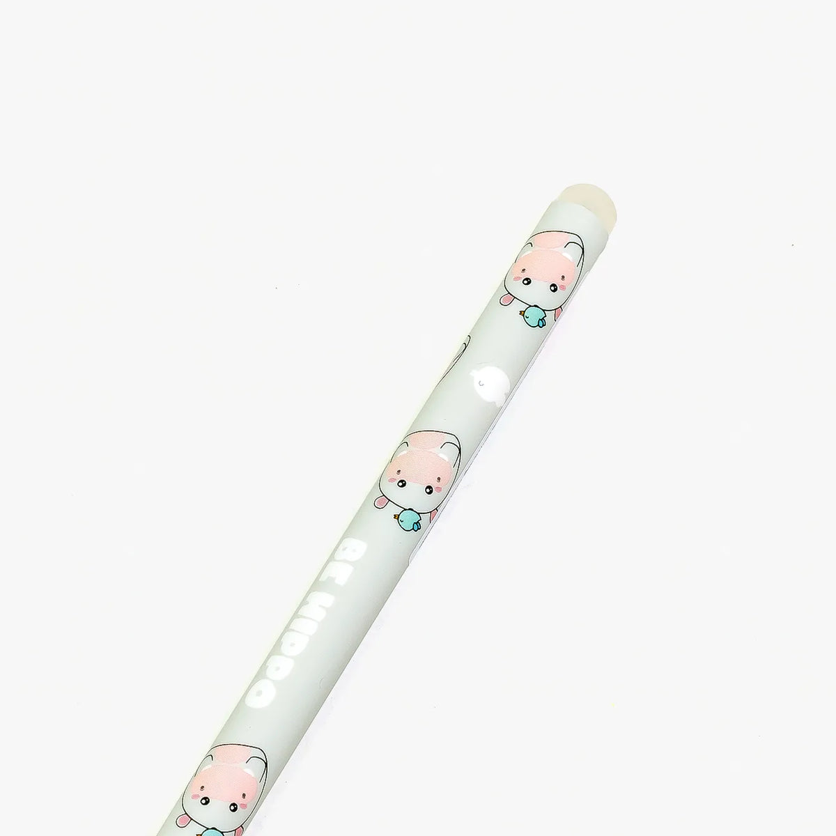 Radierbarer Stift | mit Hippo Print | grau | be hippo