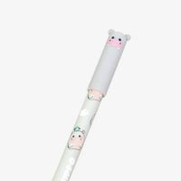 Radierbarer Stift | mit Hippo Print | grau | be hippo