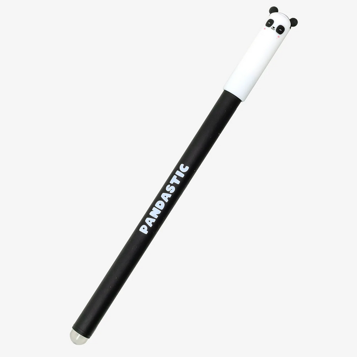 Radierbarer-Stift-mit-Panda-Print-Weiss-Schwarz-Pandastic-Produktansicht