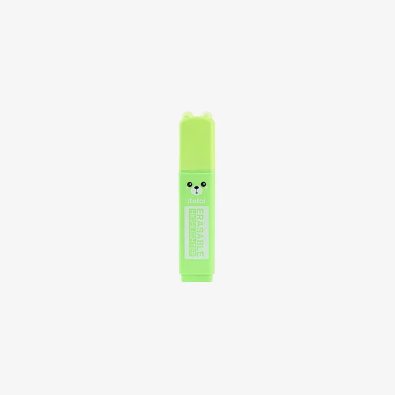 Radierbarer-_Stift-Textmarker-Gruen-Baer-Macaron-Produktansicht