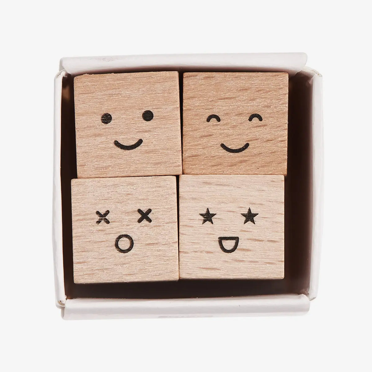 Rico-design-Mini-Stempelset-Smile-3x3x3cm-4Stueck-Produktansicht-in-Verpackung