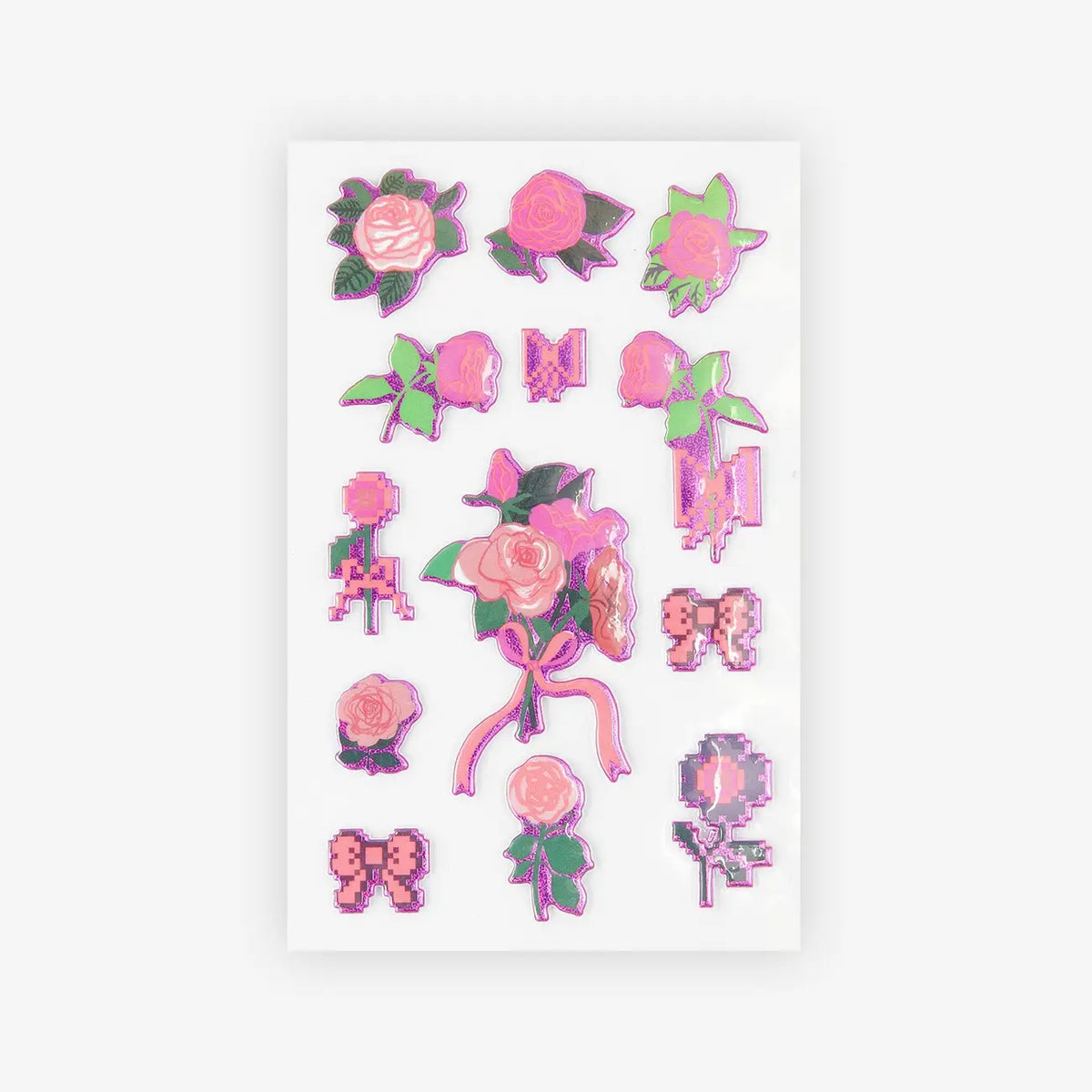 Rico-design-Paper-Poetry-Puffy-sticker-Rosen-1Stickerbogen-Produktansicht