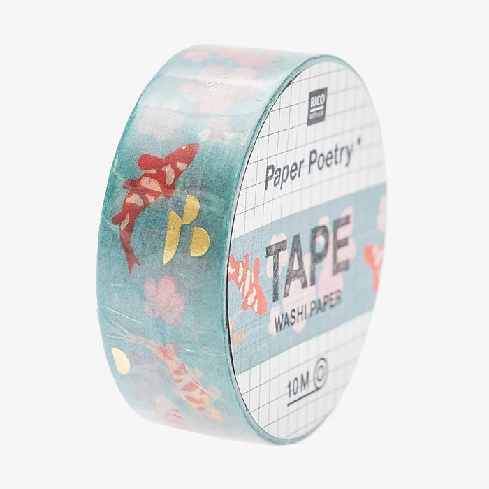 Washi Tape  / JARDIN / JAPANISCHER / KOI /  FSC MIX