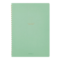 Md Notebook / Ring Notebook / Color Dot Grid / Green