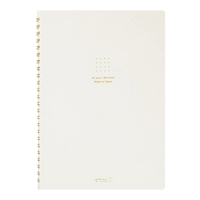 Md Notebook / Ring Notebook / Color Dot Grid / White