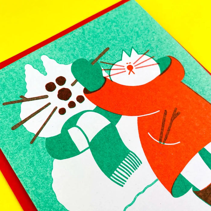 Riso-Klapp-grusskarte-mit-Umschlag-Snow-Cat-Weihnachtskarte-Format-A6-details-1
