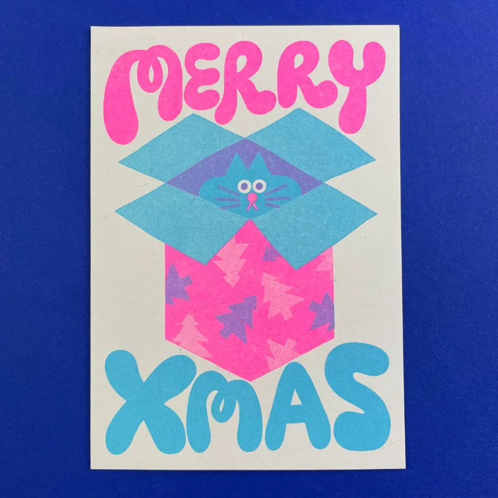 Riso-Klapp-grusskarte-mit-Umschlag-YUK-FUN-Weihnachtskarte-Katze-in-einer-Box-Format-A6-Produktansicht-1