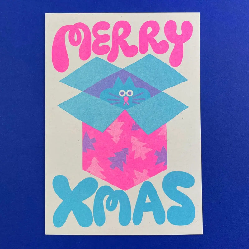 Riso-Klapp-grusskarte-mit-Umschlag-YUK-FUN-Weihnachtskarte-Katze-in-einer-Box-Format-A6-Produktansicht-1