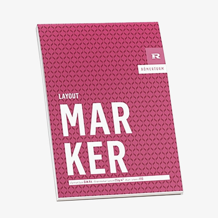 Layout Marker /  75grm² / Skizzenblock / hellweiß / sehr glatt