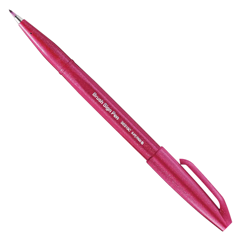 Sign Pen Brush / Burgundy _ SES15C-B2