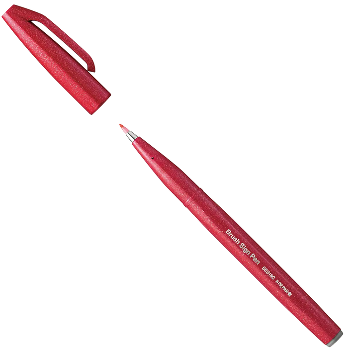 Sign Pen Brush / Red _ SES15C-B