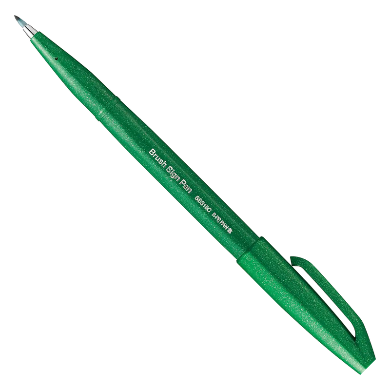 Sign Pen Brush / Green _ SES15C-D