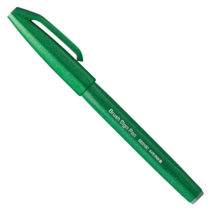 Pentel | Sign Pen Brush | SES15C-D | Green