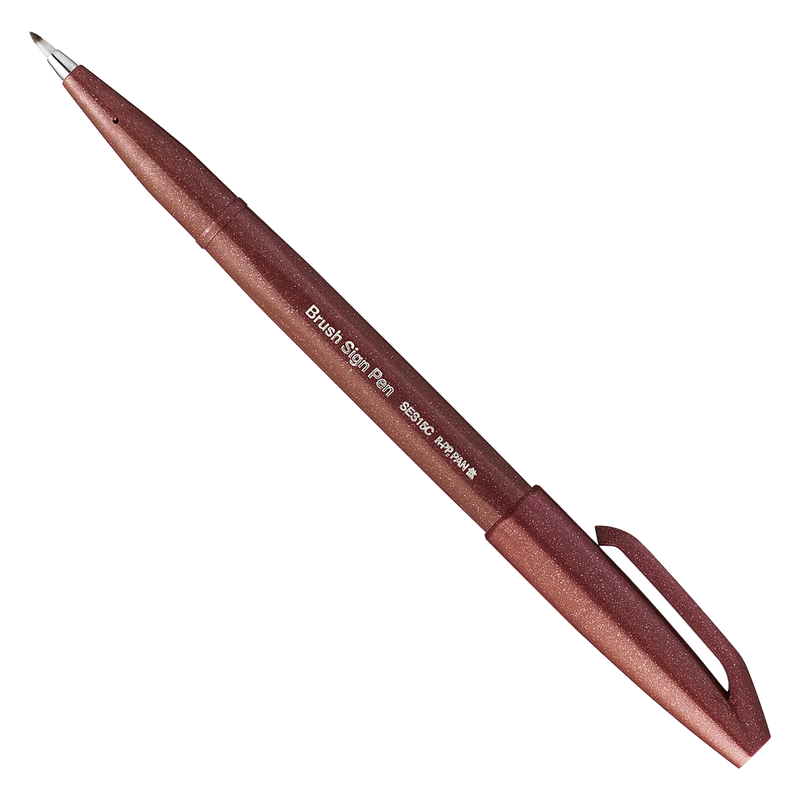 Sign Pen Brush / Brown _ SES15C-E