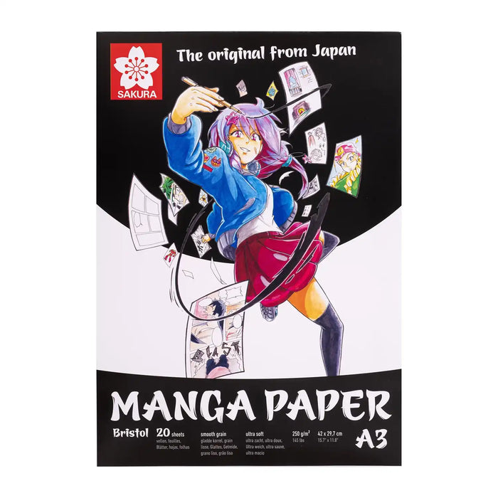 Manga Papier / Block / A3/ 250g / 20 Blatt