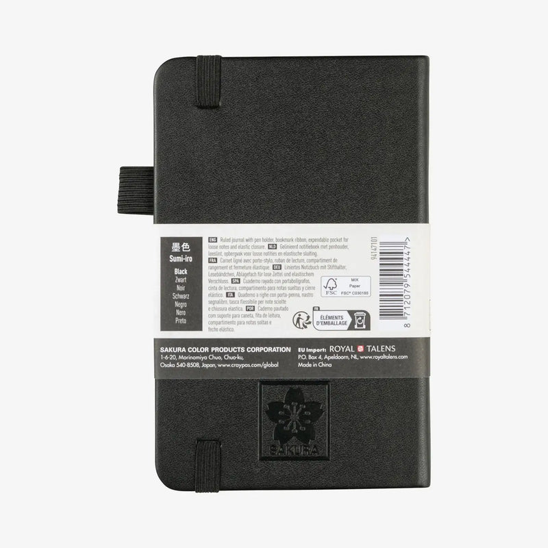Sakura-Notizbuch-Liniert-140g-80Blatt-cover-Black-Format-9x14cm-Cover-hinten-Produktansicht
