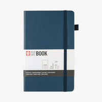 Sakura-Notizbuch-Liniert-140g-80Blatt-cover-Indigo-blau-Format-13x21cm-Cover-vorn-Produktansicht