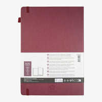 Sakura-Notizbuch-Liniert-140g-80Blatt-cover-Mulberry-Format-A4-Cover-hinten-Produktansicht
